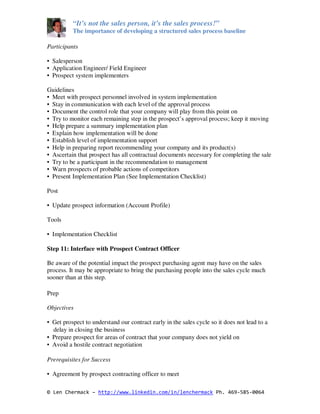 Structured Sales Process Overview | PDF