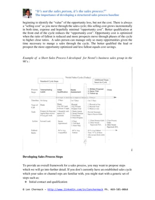 Structured Sales Process Overview | PDF