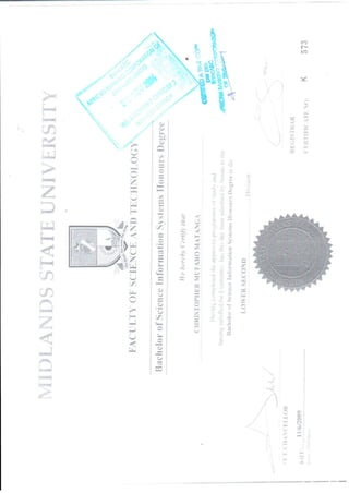 certified MSU certificate