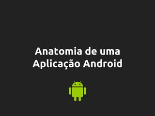 Anatomia de uma
Aplicação Android
 