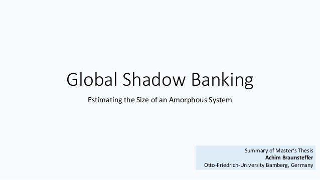 Master thesis banking