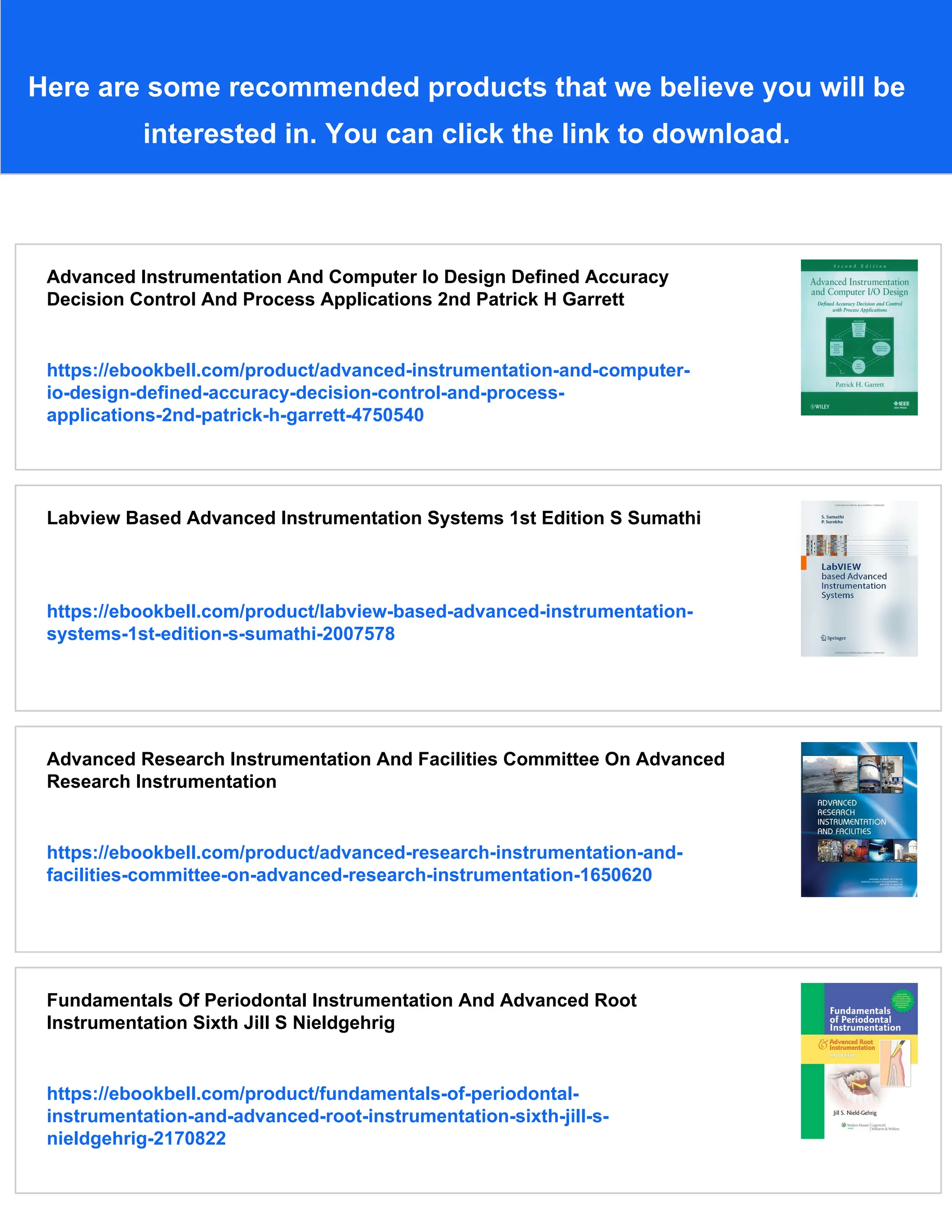 Advanced Instrumentation Advanced Instrumentation Data Interpretation And Control Of ...