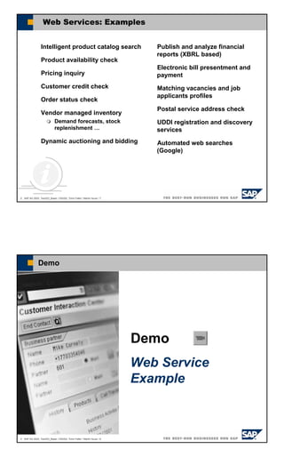 Building Web Services With Abap And Sap Web Application Server 2003 Sap ...