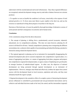 Regional aspects of development and planning | PDF