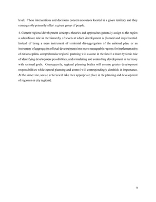 Regional aspects of development and planning | PDF
