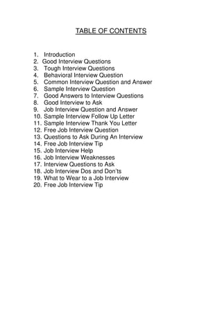 Job Interview Success | PDF
