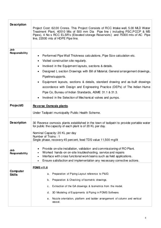 Mechanical Engineer WTP Pipeline Mechanical Engineer WTP Pipeline