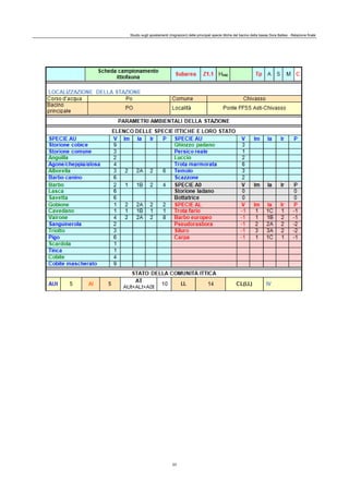 Studio sugli spostamenti (migrazioni) delle principali specie ittiche del bacino della bassa Dora Baltea - Relazione finale
23
 