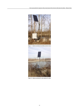 Studio sugli spostamenti (migrazioni) delle principali specie ittiche del bacino della bassa Dora Baltea - Relazione finale
43
Figura 11. Stazione automatica Dora Baltea (stazione Dora)
Figura 12. Stazione automatica Po valle (stazione Po-valle)
 