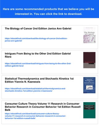 Unmanageable List.pdf The Unmanageable Consumer 2nd Edition Professor Yiannis Gabriel | PDF