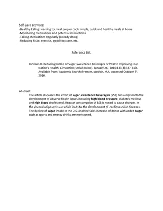 Case Study Type 1 Diabetes | PDF