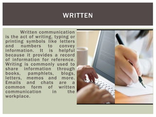 Writing Communication Pamplets Types-of-Communication.pdf communication in the classroom | PDF