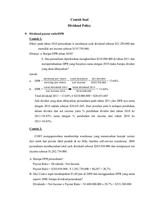Dividend And Share Repurchase Policy Abshor Marantika Dinda Almira M
