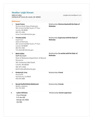 Functional resume reference sheet (1) | DOCX