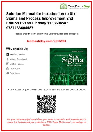 Comprehensive Guide to Six Sigma and Process Improvement Principles | PDF