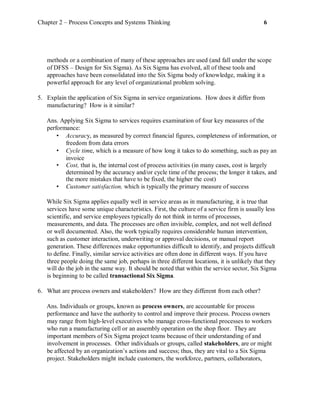 Comprehensive Guide to Six Sigma and Process Improvement Principles | PDF