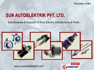 Haryana, India Manufacturer & Exporter of Auto Electric Components & Parts 