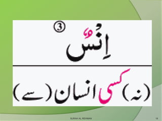 SURAH AL REHMAN 18
 