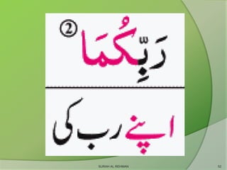 SURAH AL REHMAN 52
 