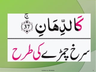 SURAH AL REHMAN 9
 