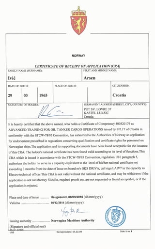 CRA NIS ADV OIL IVIC 08122016 | PDF