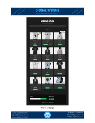Add to cart page
 
