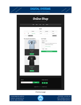 Checkout page
 