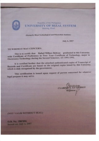 University of Rizal