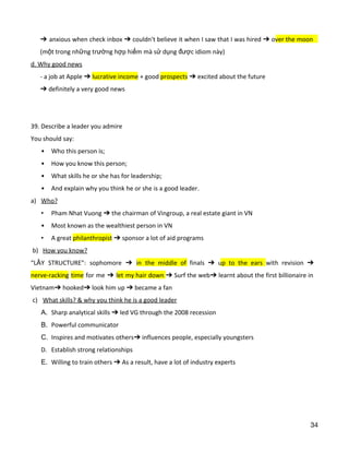55 cue cards final for speaking questions part 2 ielts | PDF