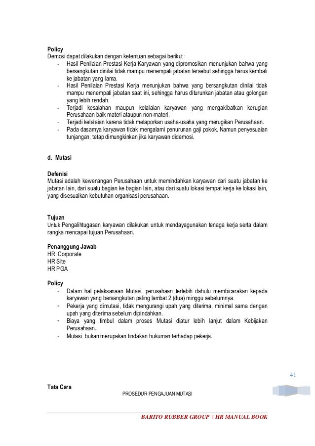 Human Resource Manual Book Rev 1