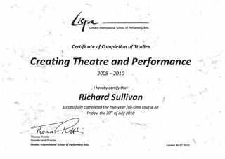 Lispa Certificate 1