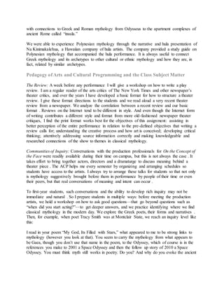 Polymesian Writing Performing Arts as Pedagogy | DOCX