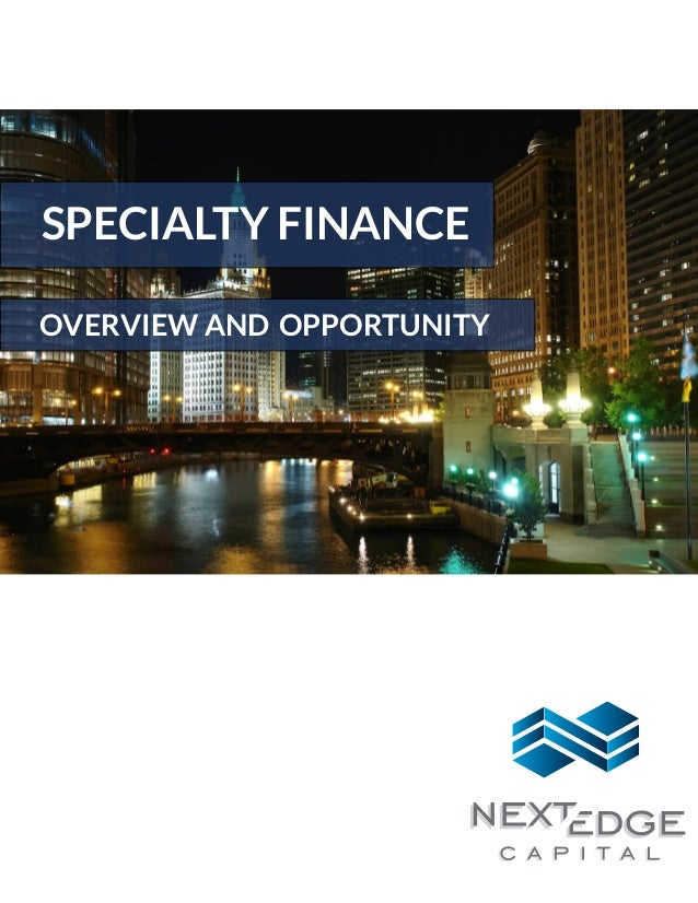 Next Edge Capital Specialty Finance Report