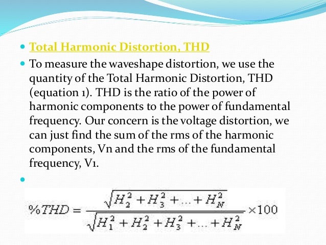 Total Harmonic Distortion Formula – UNTZ