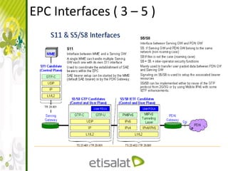 EPC Interfaces ( 3 – 5 )
 