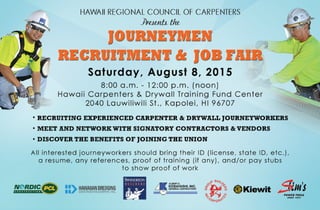 HRCC Journeymen Recruitment & Job Fair