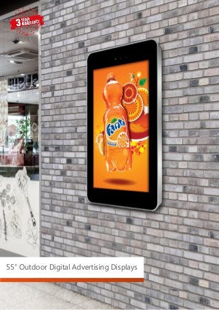 55” Outdoor Digital Advertising Displays
 