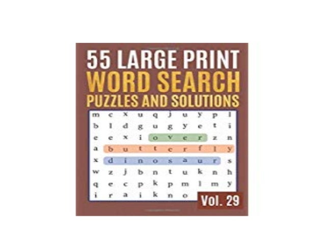 P D F Library 55 Large Print Word Search Puzzles And Solutions Act