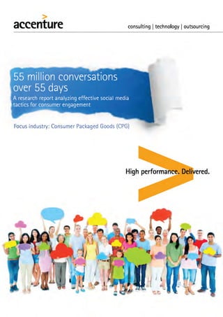 Accenture Social Media PoV - 55m conversations in 55 days 