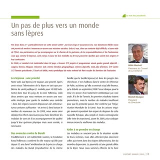 RF 55f - Fondation Raoul Follereau - Rapport Annuel 2008 Slide 5