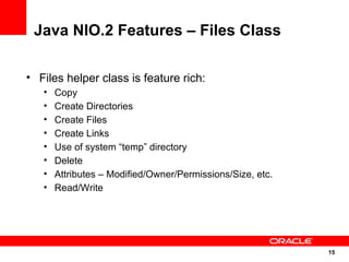 55 New Features in Java 7 Slide 15