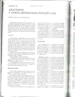 Atias Parasitología Médica Cap 56- Arácnidos y otros artropodos ponzoñosos