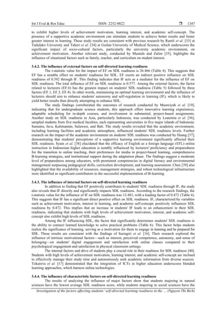 Investigation of the factors affecting students’ self-directed learning ...