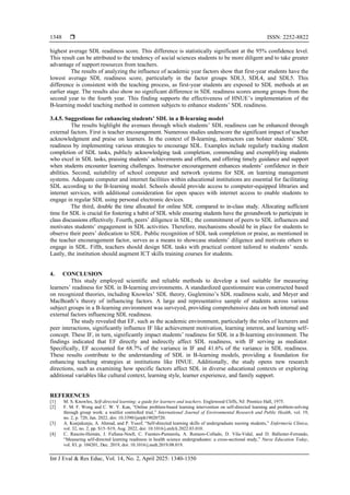 Investigation of the factors affecting students’ self-directed learning ...