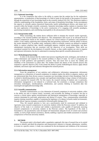 Design and psychometric validation of the research competency scale for ...