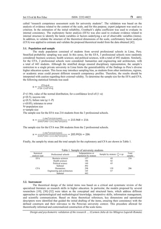 Design and psychometric validation of the research competency scale for ...