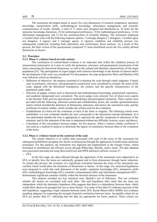 Design and psychometric validation of the research competency scale for ...