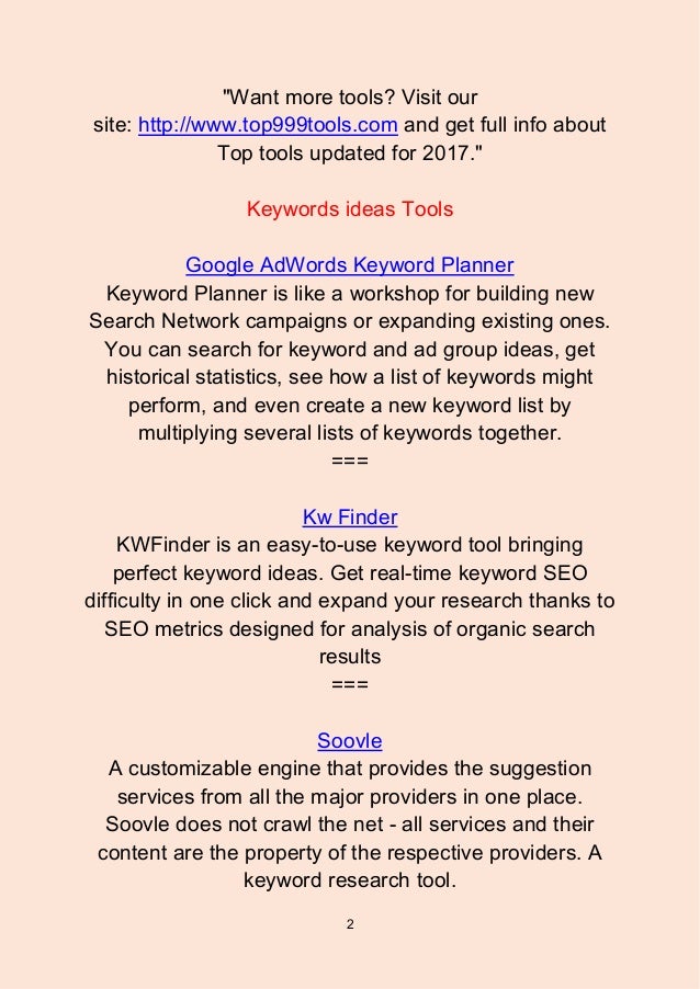 Top 56 Keyword Ideas Tools - 웹