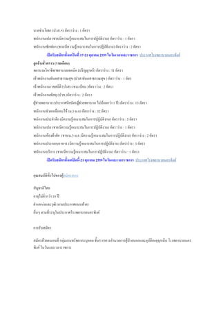 นายช่างโยธา (ปวส.ฯ) อัตราว่าง : 1 อัตรา
พนักงานเปล (ชาย/มีความรู้เหมาะสมในการปฏิบัติงาน) อัตราว่าง : 1 อัตรา
พนักงานซักฟอก (ชาย/มีความรู้เหมาะสมในการปฏิบัติงาน) อัตราว่าง : 2 อัตรา
เปิดรับสมัครตั้งแต่วันที่ 17-21 ตุลาคม 2559 ในวันเวลาและราชการ ประกาศโรงพยาบาลนครพิงค์
ลูกจ้างชั่วคราว (รายเดือน)
พยาบาลวิชาชีพ/พยาบาลเทคนิค (ปริญญาตรี) อัตราว่าง : 31 อัตรา
เจ้าพนักงานทันตสาธารณสุข (ปวส.ทันตสาธารณสุข ) อัตราว่าง : 1 อัตร
เจ้าพนักงานเวชสถิติ (ปวส.เวชระเบียน )อัตราว่าง : 2 อัตรา
เจ้าพนักงานพัสดุ (ปวช.)อัตราว่าง : 2 อัตรา
ผู้ช่วยพยาบาล (ประกาศนียบัตรผู้ช่วยพยาบาล ไม่น้อยกว่า 1 ปี) อัตราว่าง : 13 อัตรา
พนักงานช่วยเหลือคนไข้ (ม.3-ม.6) อัตราว่าง : 32 อัตรา
พนักงานประจาตึก(มีความรู้เหมาะสมในการปฏิบัติงาน) อัตราว่าง : 5 อัตรา
พนักงานเปล (ชาย/มีความรู้เหมาะสมในการปฏิบัติงาน) อัตราว่าง : 1 อัตรา
พนักงานห้องผ้าตัด (ชาย/ม.3-ม.6 /มีความรู้เหมาะสมในการปฏิบัติงาน) อัตราว่าง : 2 อัตรา
พนักงานประกอบอาหาร (มีความรู้เหมาะสมในการปฏิบัติงาน) อัตราว่าง : 3 อัตรา
พนักงานบริการ (ชาย/มีความรู้เหมาะสมในการปฏิบัติงาน) อัตราว่าง : 1 อัตรา
เปิดรับสมัครตั้งแต่บัดนี้-21 ตุลาคม 2559 ในวันและเวลาราชการ ประกาศโรงพยาบาลนครพิงค์
คุณสมบัติทั่วไปของผู้สมัครสอบ
สัญชาติไทย
อายุไม่ต่ากว่า 18 ปี
ตาแหน่งและวุฒิ (ตามประกาศแนบท้าย)
อื่นๆ ตามที่ระบุในประกาศโรงพยาบาลนครพิงค์
การรับสมัคร
สมัครด้วยตนเองที่ กลุ่มงานทรัพยากรบุคคล ชั้น5 อาคารอานวยการผู้ป่วยนอกและอุบัติเหตุฉุกเฉิน โรงพยาบาลนคร
พิงค์ ในวันและเวลาราชการ
 