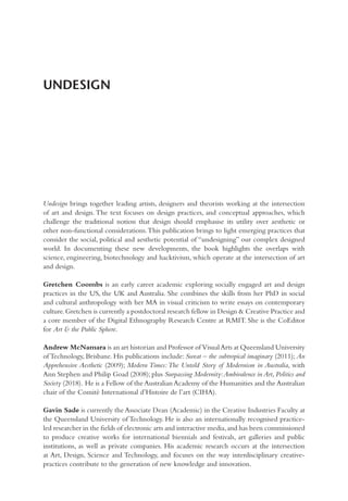Undesign Critical Practices At The Intersection Of Art And Design ...